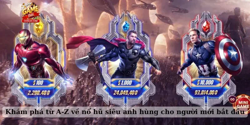 Khám phá từ A-Z về nổ hũ siêu anh hùng cho người mới bắt đầu